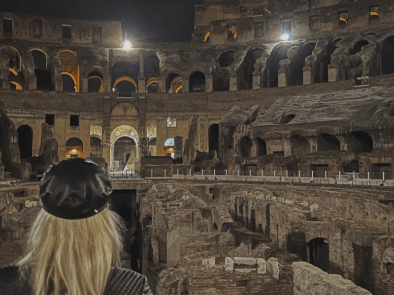 Colosseum at night